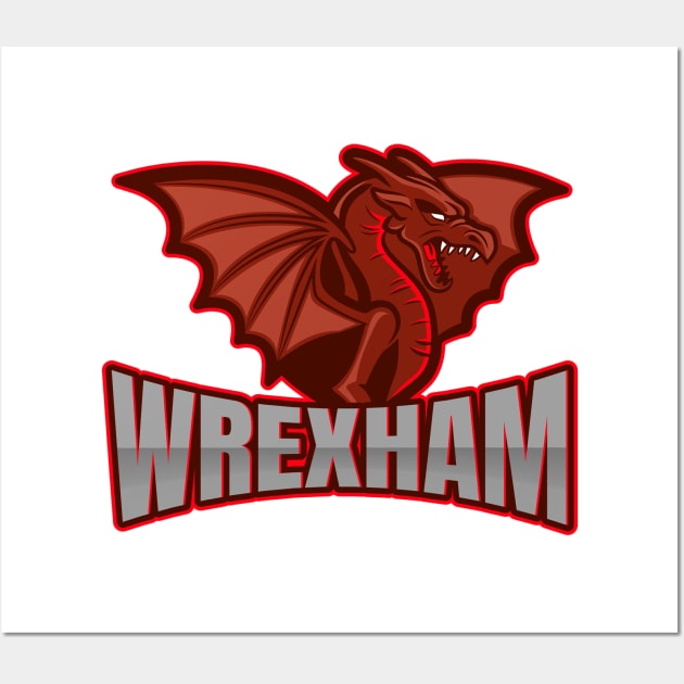 Wrexham Dragon Wall Art by DnJ Designs